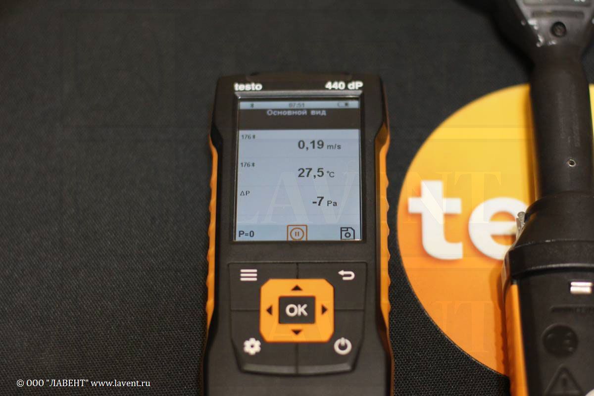 Testo 440 with 100 mm meaning